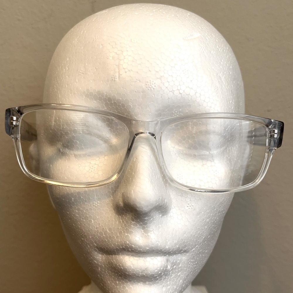 Clear, wide set eye glasses frames